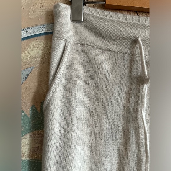 Oats cashmere 100 % Cashmere Grint Maxi Skirt Long Side Slit In pebble Grey (XS) - Picture 7 of 10